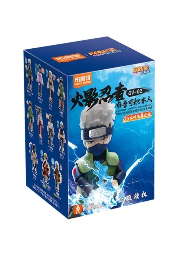 BLOKEES Naruto Shippuden Kakashi Building Figure – 9+ PCS Construction Toy for Kids | Collectible Anime Model Kit | Genuine Licensed Naruto Action Figure | Gift for Boys UAE - Image 2